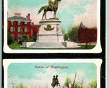 Henry Thomas &amp; Washington Equestrian Statues Washington DC UNP DB Postca... - $36.49