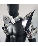Burning Man Holographic Rave Sliver Dragon Scale Armor, Rave EDM Festiva... - $100.00