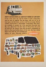 1965 Print Ad Chevrolet Cargo Work Vans Chevy with 230 Six Engine - £12.93 GBP