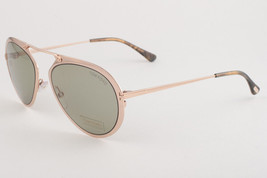 Tom Ford Dashel 508 28N Gold / Green Sunglasses TF508 28N - £141.87 GBP