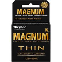 Product Of Trojan, Magnum Thin Ultra Smooth Lubricant, Count 6 (3Pk) - Birth Con - £17.42 GBP
