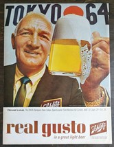 Vintage 1964 Schlitz Malt Liquor Beer Full Page Ad 823 - £5.44 GBP