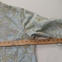 Vintage Coldwater Creek RN#98516 Women's XL Blue/Gold Cotton Button Up Shirt image 8