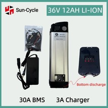 36V 12Ah EBIKE Battery Lithium Li-ion 30A BMS Bottom 4 Ports Electric Bi... - £132.29 GBP