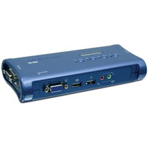TRENDnet  TK (TK409K) 4-Ports External KVM / audio / USB switch PS/2 - £38.91 GBP