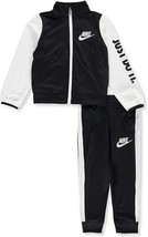 NWT $48 Nike Boys 2-Piece Tracksuit Black White Boys Sz 6 - £25.88 GBP