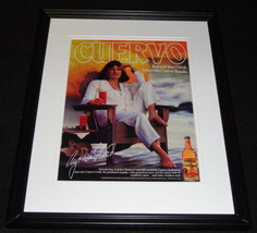 Anjelica Huston Facsimile Signed Framed &#39;87 Cuervo Tequila Advertising D... - $49.49