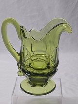 Vintage FOSTORIA 6&quot; Mini Pitcher Creamer ARGUS GREEN Stem 2770 - Circa 1... - $9.98
