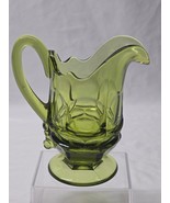 Vintage FOSTORIA 6&quot; Mini Pitcher Creamer ARGUS GREEN Stem 2770 - Circa 1... - $9.98