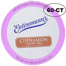 CINNAMON CRUMB CAKE  K CUPS COFFEE 60-CT  ENTENMANN&#39;S  BRAND FRESH - £31.59 GBP