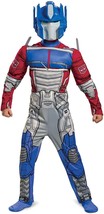 Halloween Kids&#39; Transformers Muscle Optimus Prime Padded Costume w Mask New - £23.53 GBP+