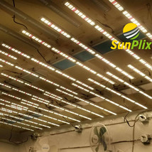 SunPlix 400W 5 Bar Full Spectrum White LED Grow Light With Samsung LM561C - £278.75 GBP+
