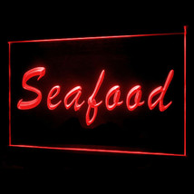 110214B Seafood Restaurant Cafe Bar Pub Oyster Catfish Clams Display LED Light S - £17.52 GBP