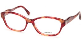 New Miu Miu Vmu 03I GAT-1O1 Burgundy Tort Eyeglasses Frame 55-16-140 B39mm Italy - £96.32 GBP