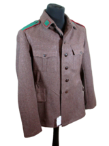 Vintage Soviet Era Bulgarian military jeep jacket blazer coat army wool green tr - £31.50 GBP+