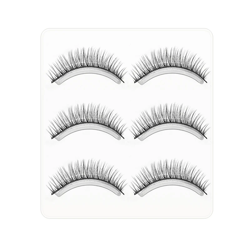 3 Pairs 3D Chemical  False Eyelashes Simulation Eyelashes Elongated Double Cotto - £30.97 GBP