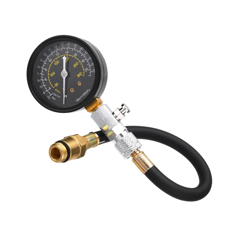 Car Gasoline Engine Compression Tester Auto Petrol Gas Engine Cylinder Automobil - $110.57