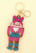  Christmas Nutcracker Seed Beaded Keychain - $25.55