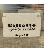 Gillette Super 109 Adjustable Safety Razor Case With Blade Bank: USA Made - $25.00