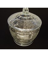 Vintage Indiana Glass Clear Daisy Cane Candy Dish Sugar Bowl Candy Dish ... - €6,00 EUR