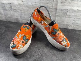 Keds Rifle Paper Co Double Decker Sneakers Women 9M Shoes Orange Floral ... - $37.44