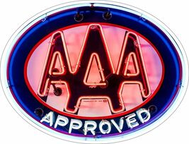 AAA Approved Neon Image Plasma Cut Metal Sign (not real neon) - $69.95