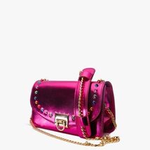 The Caris Fuchsia Leather Handbag image 2