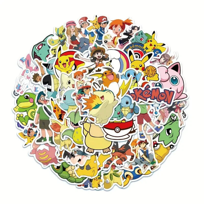 Lot of Ten (10) Pokémon Stickers Laptop Notebook Skateboard - $2.85