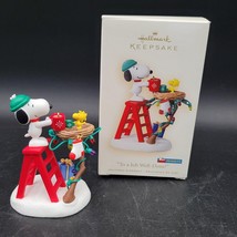 2007 Hallmark Peanuts Snoopy Woodstock Christmas Ornament To A Job Well ... - $19.79