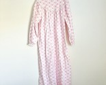 Accentuette by Lanz Women’s Flannel Long Nightgown Eyelet Pink Flowers W... - $34.99