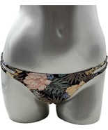 O’Neill Swimsuit Bikini Bottoms Hipster Size Medium Black Gold Floral Wo... - $508.49 MXN