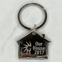 Silver Tone 2017 Our House Home Keychain Keyring - £5.43 GBP