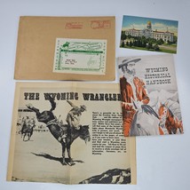 Vintage Wyoming Historical Handbook Wyoming Wrangler Newspaper Postcard ... - £23.56 GBP