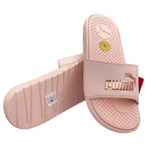 Nwt Puma Msrp $48.99 Cool Cat Bold Womens Cloud Pink Gold Slip On Slides Sandals - £17.23 GBP