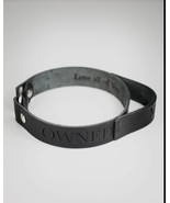 BDSM submissive locking collar, custom slave leather choker, male sub collar per - $110.00