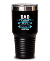 30 oz Tumbler Stainless Steel Funny Happy Birthday in Heaven to my Dad  - £25.91 GBP
