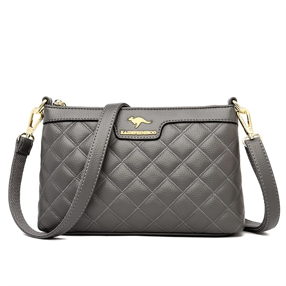 Women&#39;s Shoulder Lozenge Bag  A Main Vintage Lady PU Leather Handbag Hig... - £27.45 GBP