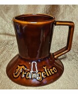 Vintage70s  FRANGELICO Coffee Mug Cup Wide Bottom No Spill Travel Cerami... - $13.95