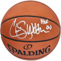 CHRIS WEBBER Autographed &quot;HOF 21&quot; Kings Authentic Spalding Basketball FA... - £414.54 GBP