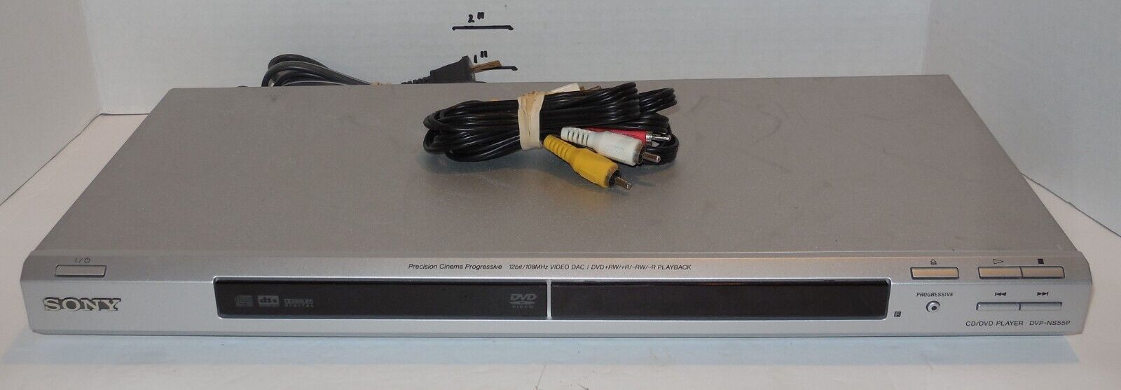 Sony CD DVD MP3 Player Model DVP-NS55P Silver No Remote - $34.09