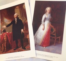 White House Art Pres George Washington Martha Print (2) Whha Dar Sar Teacher - £11.59 GBP