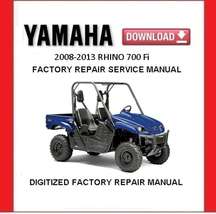 YAMAHA RHINO 700 Fi 2008-2013 Factory Service Repair Manual  - £15.24 GBP