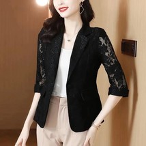  small suit female plus size 2022 summer new Korean version fashion three-quarte - £74.45 GBP