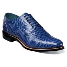 Stacy Adams Madison Anaconda Leather Men's Shoes Blue 00055-400 image 8