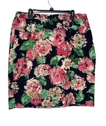 Talbots Women&#39;s Skirt Floral Pencil Skirt Straight Knee Lined Multicolor... - £20.94 GBP