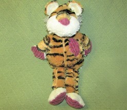 Pier 1 Plush Tiger Purple Patches Stuffed Animal 15&quot; Stripes Flipped Stitched - £9.06 GBP