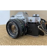 Canon AE-1 Program 35mm SLR Film Camera FD 50mm 1.8 Lens Film Tested Str... - £196.80 GBP