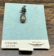 RARE New VTG Sultan Hawaii Pineapple Sterling Silver Charm Stunning  - £15.31 GBP