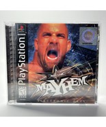 WCW Mayhem PS1 PlayStation 1 Complete Manual & Registration Card - Free Shipping - $19.34