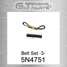 5N4751 BELT SET -3- fits CATERPILLAR (NEW AFTERMARKET) - $104.79